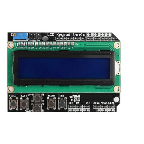 Display Lcd Keypad Shield 16x02 + Teclado Botoes P/ Robótica