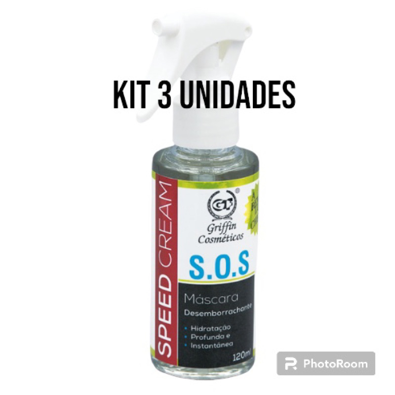 kit SOS Speed Cream ( 3 Unidades)- Griffin Cosméticos