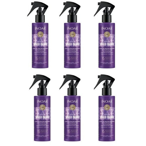 KIT INOAR COM 6 LEAVE-IN MULTIFUNCIONAL SPEED BLOND 200ML