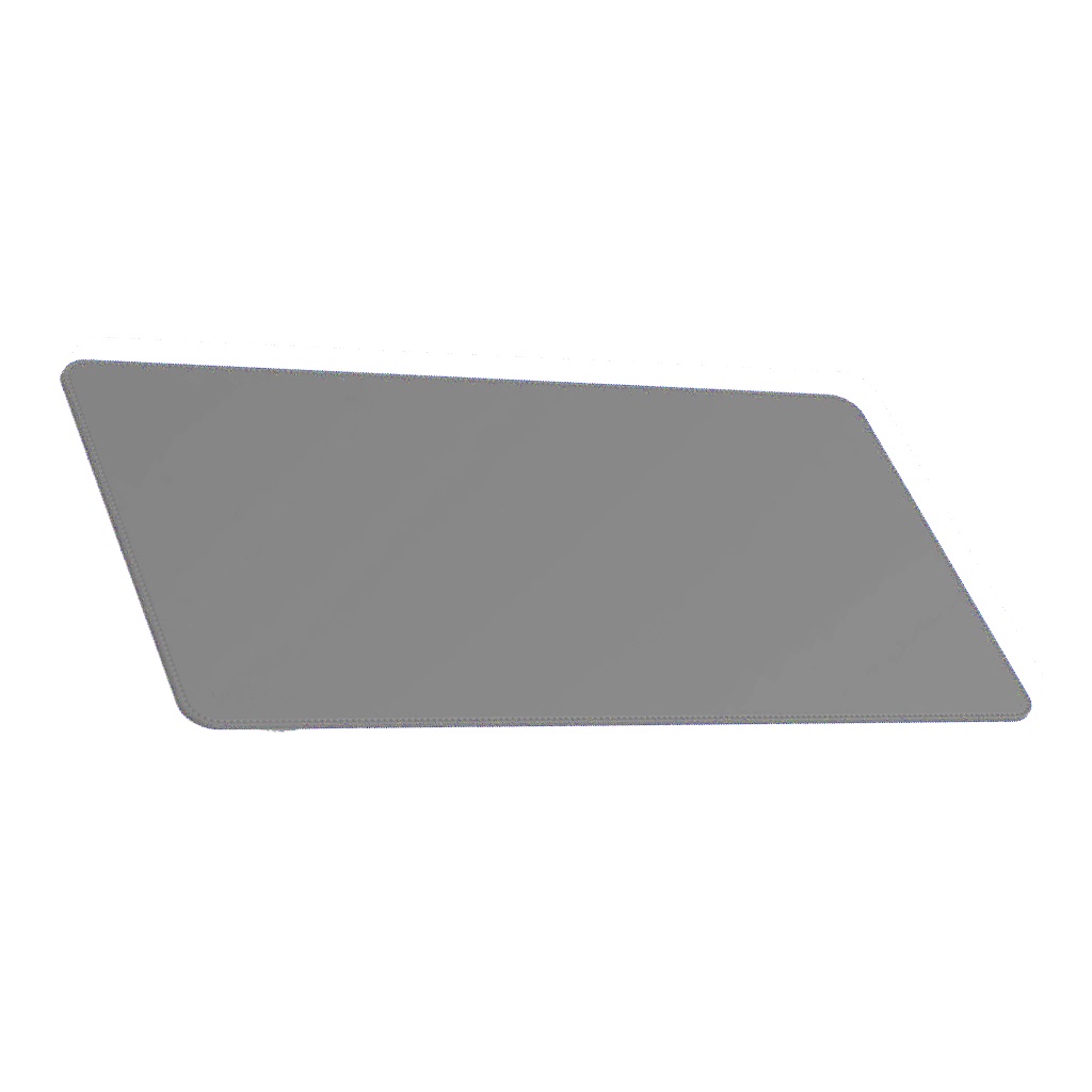 Mouse Pad Padrão Couro Cinza Claro Feltro Costurado Básico