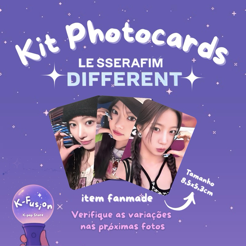 Kit 5 Photocards Le Sserafim Different