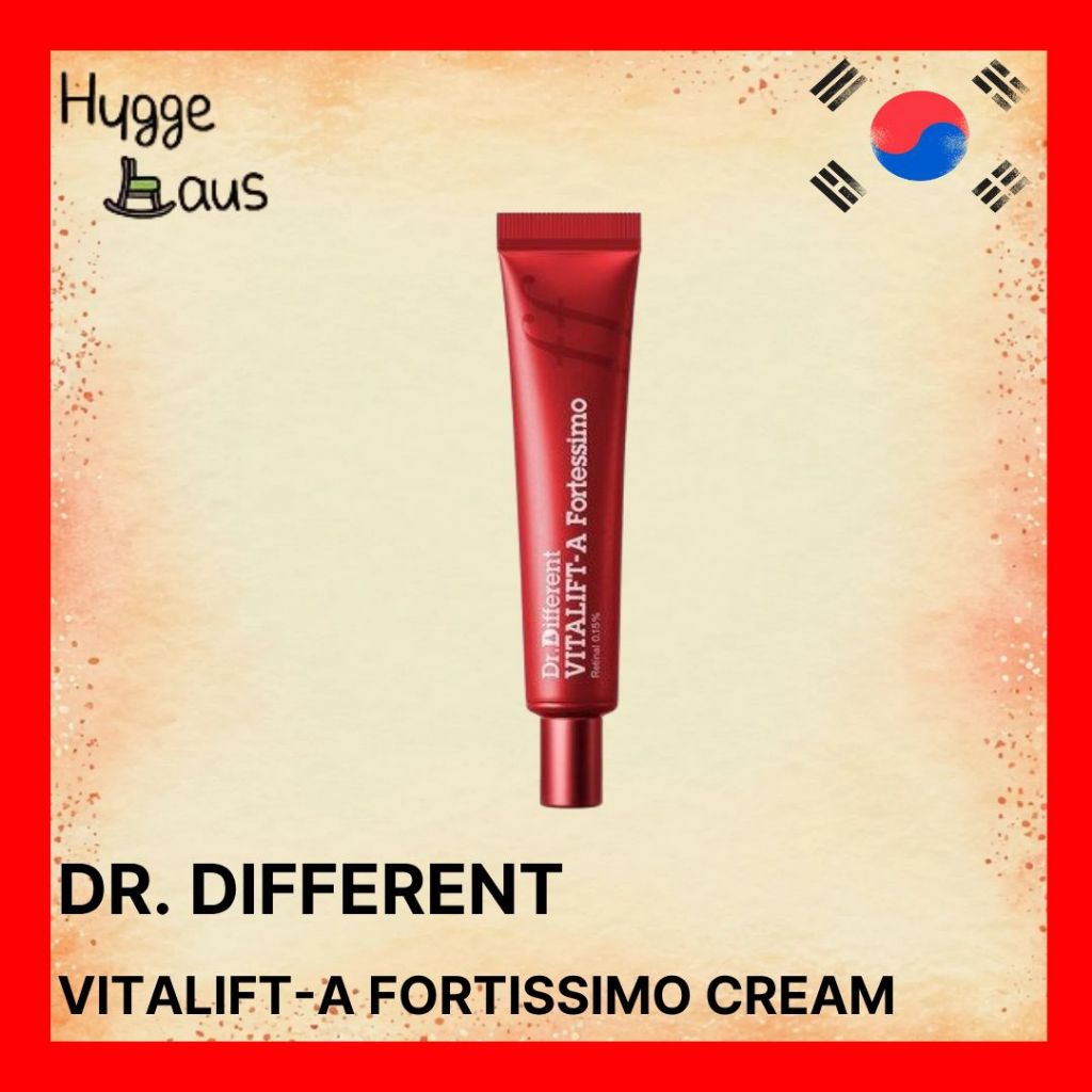 【Dr. Different】Vitalift-A Fortissimo Cream 20g Retinal Creme Noturno Firmeza Wrinkle Care Anti Aging Pele