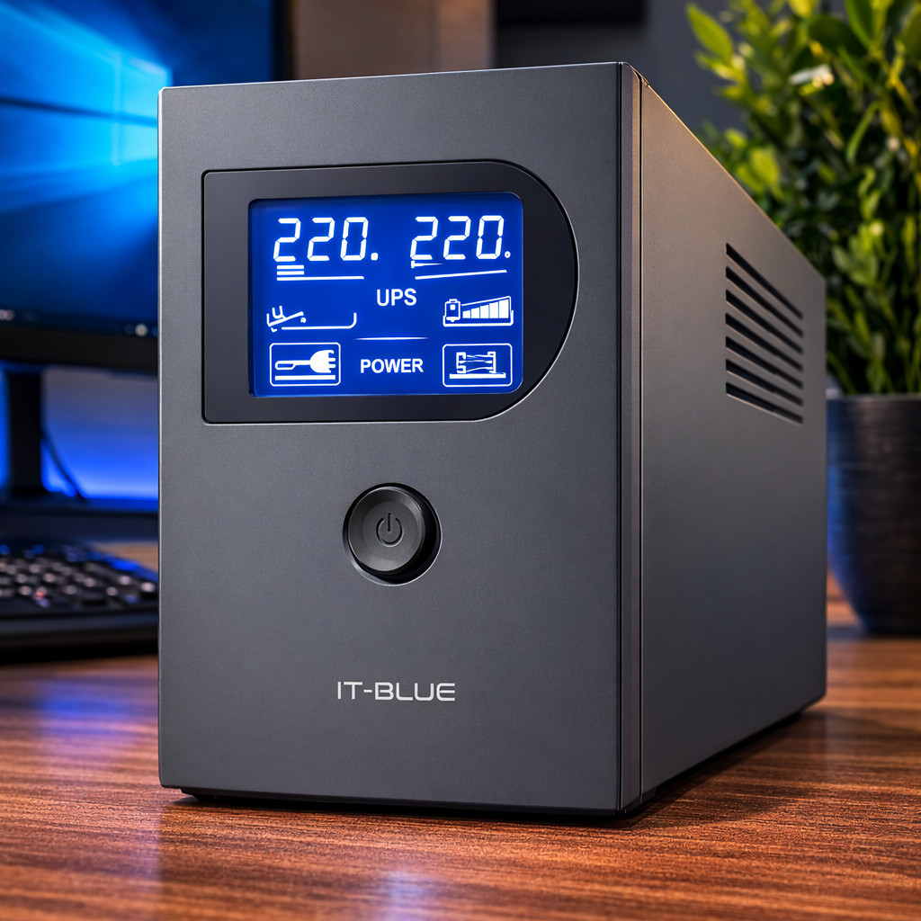 Nobreak 1000VA 600W com LCD 220V Estabilizador Proteção para PC Computador Modem Roteador CE-E1204