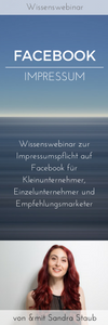 Facebook Impressum Wissenswebinar