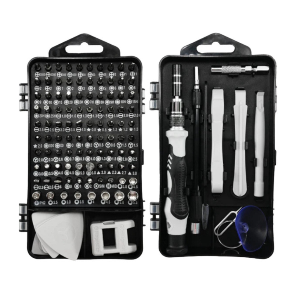 Kit Ferramentas 115 Peças Jogo Mini Chaves Precisão Multiuso Celular Notebook Tablet