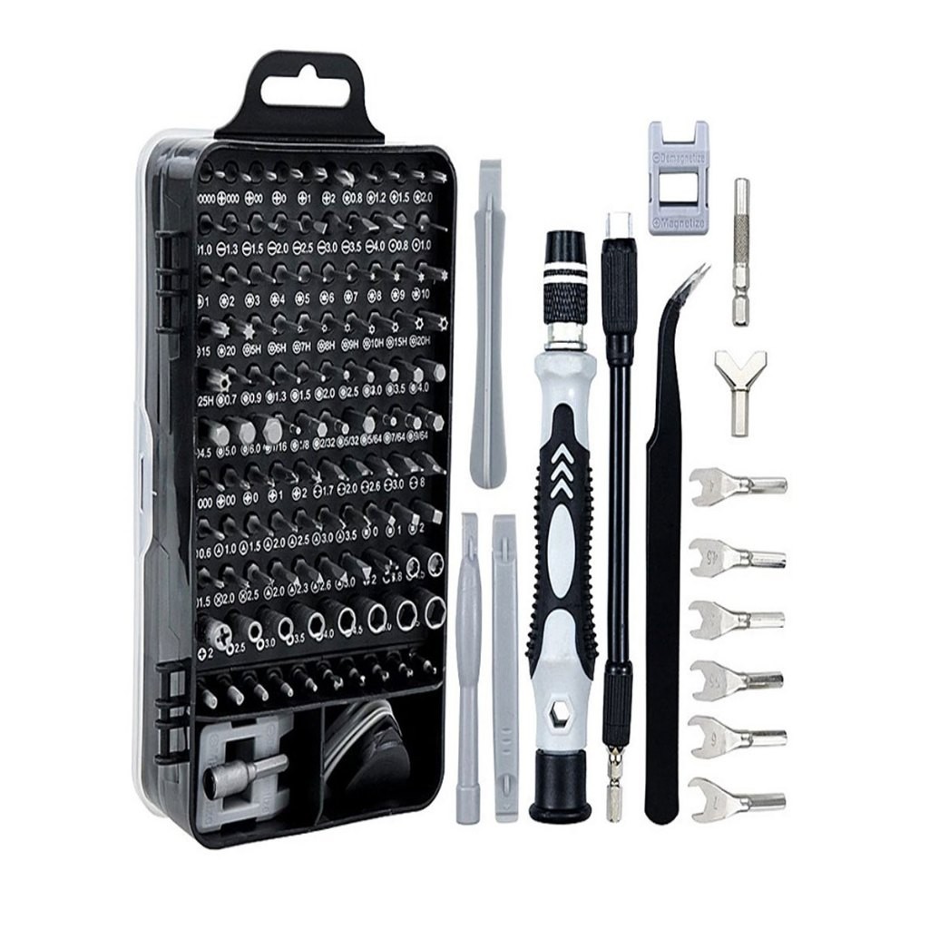 Kit  Ferramentas 115 Peças Jogo Chaves De Fenda Multiuso Celular Notebook Tablet Reparação