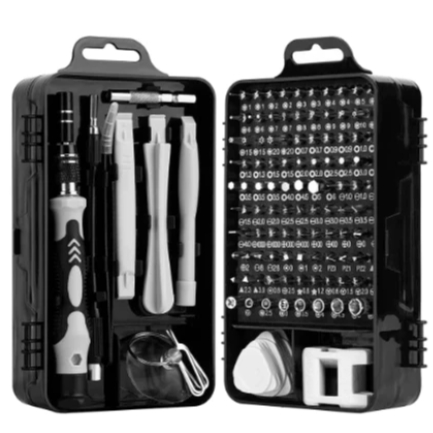 Kit Ferramentas 115 Peças Jogo Mini Chaves Precisão Multiuso Celular Notebook Tablet