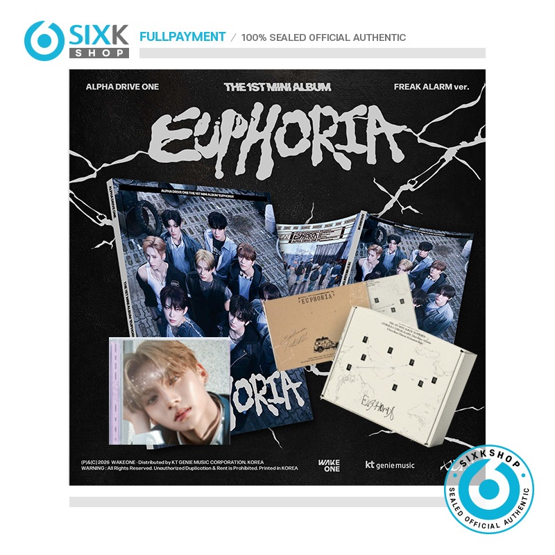 ( 3 TYPES SET ) ALPHA DRIVE ONE ( ALD1 ) 1st Mini Album EUPHORIA  - Includes Hologram Photocard