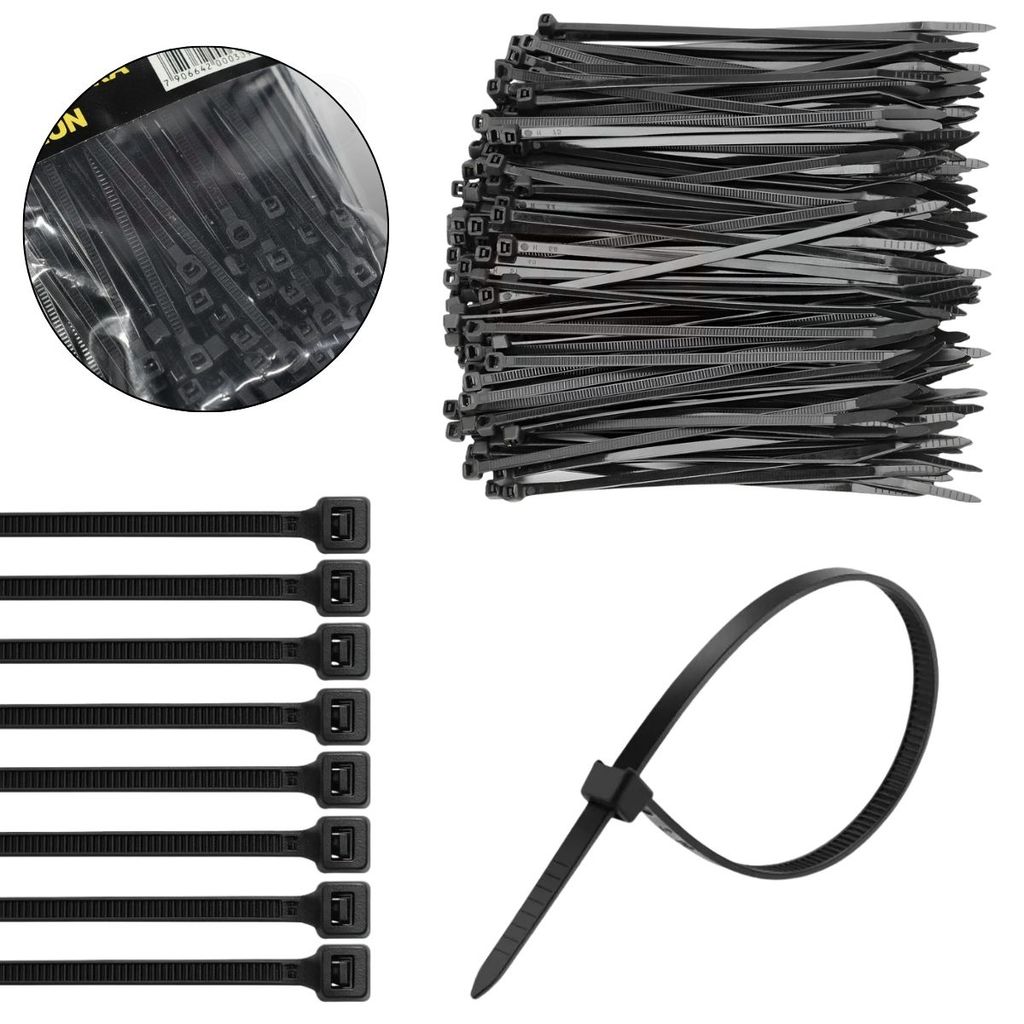 Abraçadeira Nylon Organizar Fios Cable Management 200mm Cinta Plástica