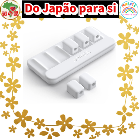 Anker Magnetic Cable Holder, Desktop Cord Management System with 5 Magnetic Clips for Neat Workspace【Do Japão para você】