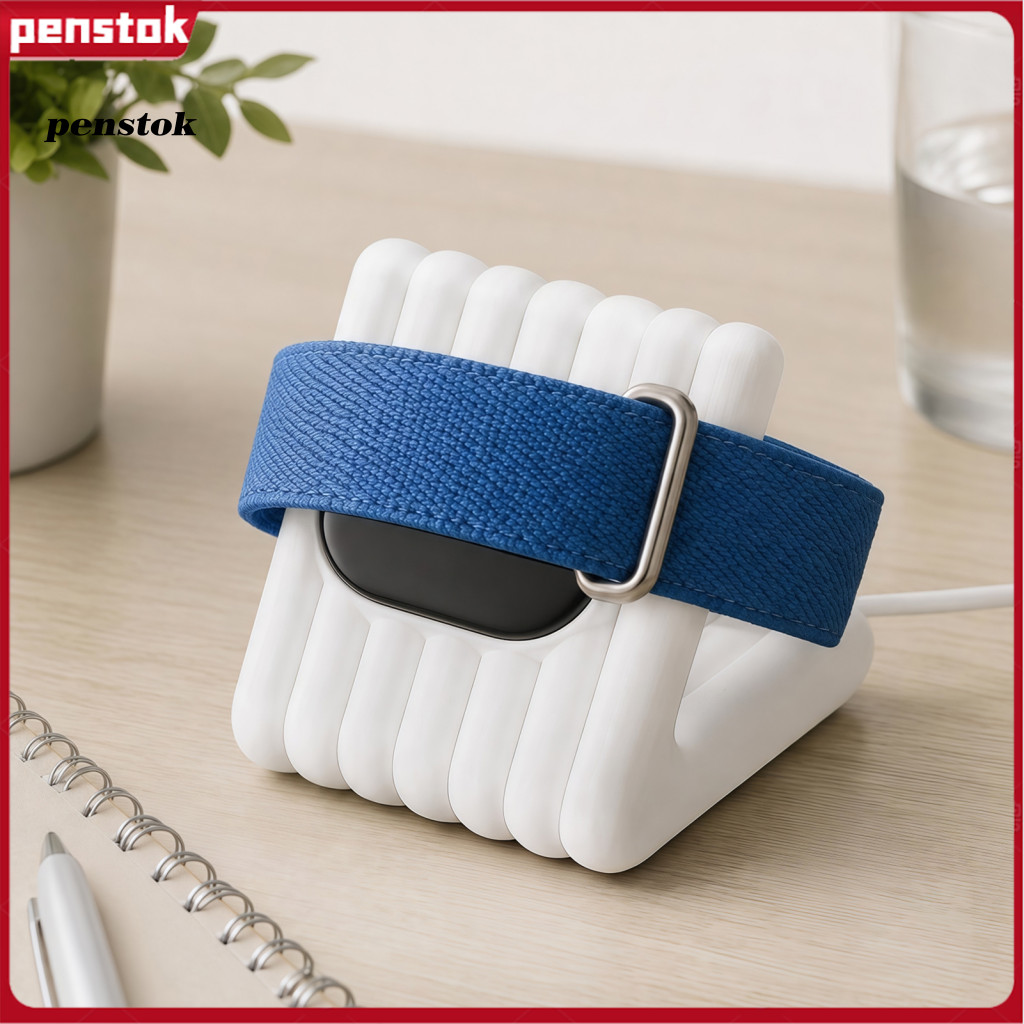 Vertical Stripe Texture Charger Holder Stable Charging Stand 3d Printed Dock for Fitbit Air with Cable Management Smartw