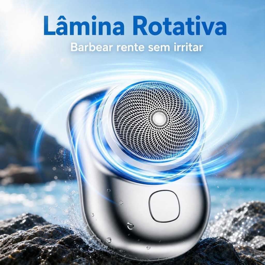 Mini Barbeador EléTrico PortáTil À Prova D'áGua De Dupla Finalidade Tipo C De Carga Aparador De Barba De Bolso  PromoçãO