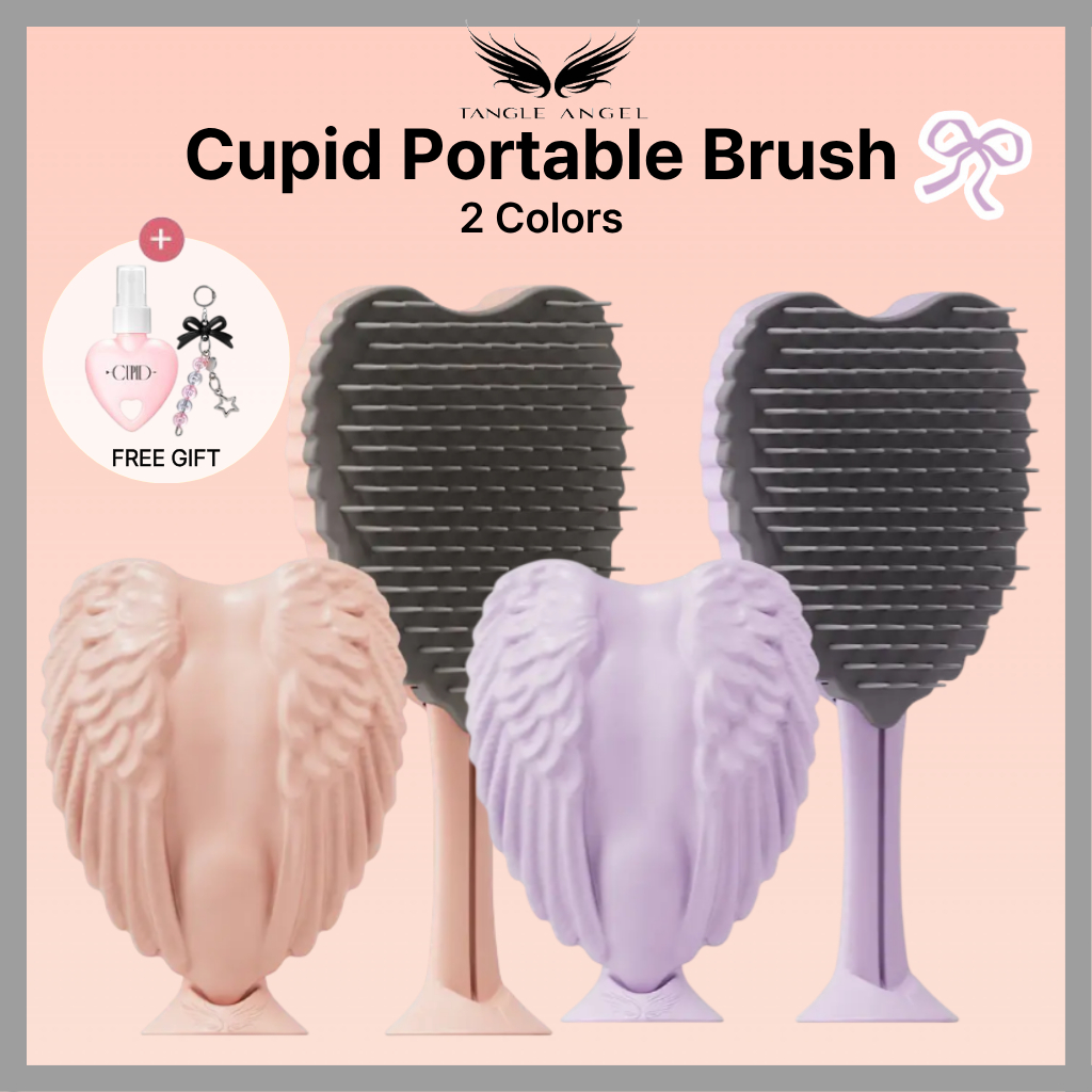 [TANGLE ANGLE] Escova De Cabelo Cupido Portátil-2 Cores