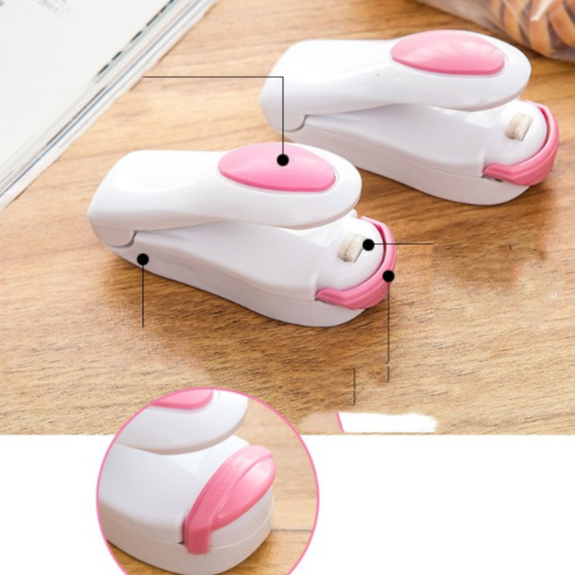 Mini Máquina Portátil Seladora Plástico Para Cozinha Sela Rapidamente Suas Embalagens Plásticas