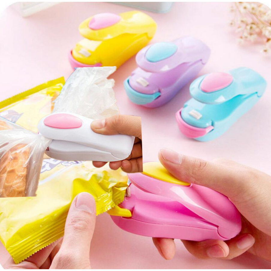 Mini Máquina Portátil Seladora Plástico Para Cozinha Sela Rapidamente Suas Embalagens Plásticas