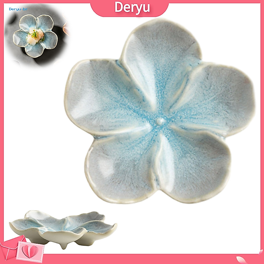 Stackable Small Bowls Cherry Blossom Dip Dish Ceramic Sauce Sushi Soy Dipping Bowl Decorative Appetizer Seasoning Plate