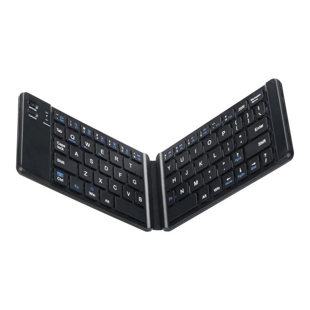 Teclado Portátil Dobravel  Bluetooth Cor de teclado Preto