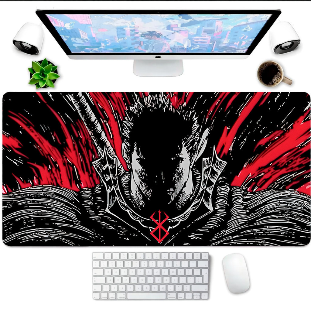 Mouse Pad Gaming Personalizado Masculino Desk Pad Estendido 80x30 Superfície Macia Confortável Para Setup Gamer e Escrit