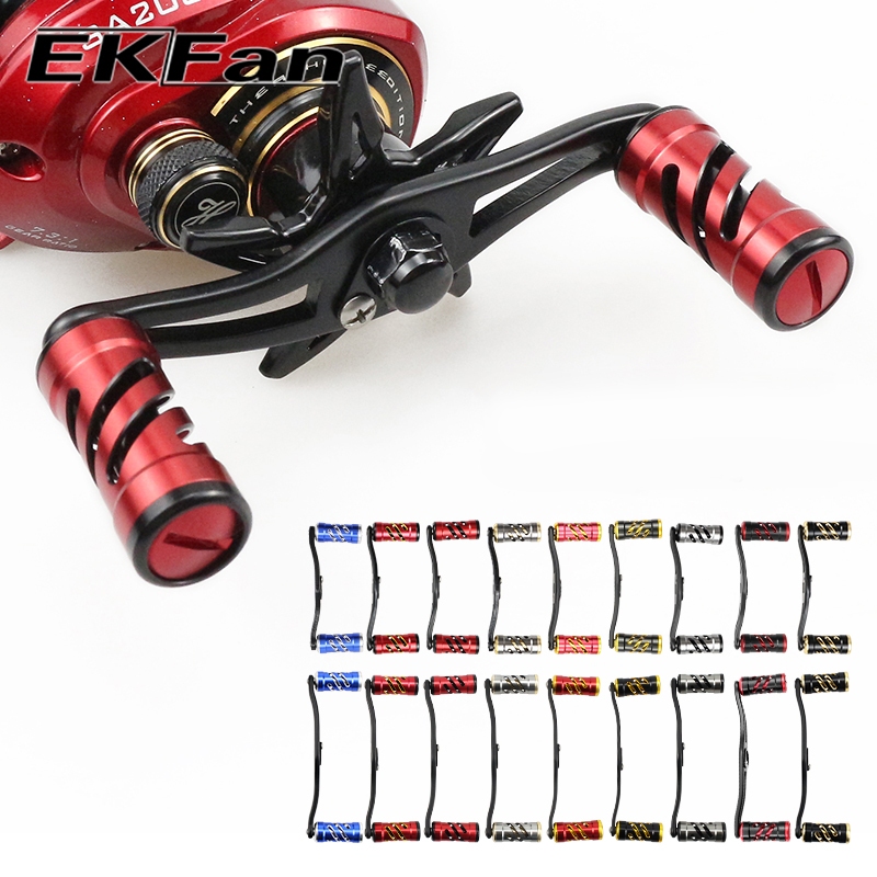 Ekfan 100/120mm aluminum alloy Baitcasting fishing reel handle 7*4/8*5 hole for A/S/D LURE reel L/R Hand Universal