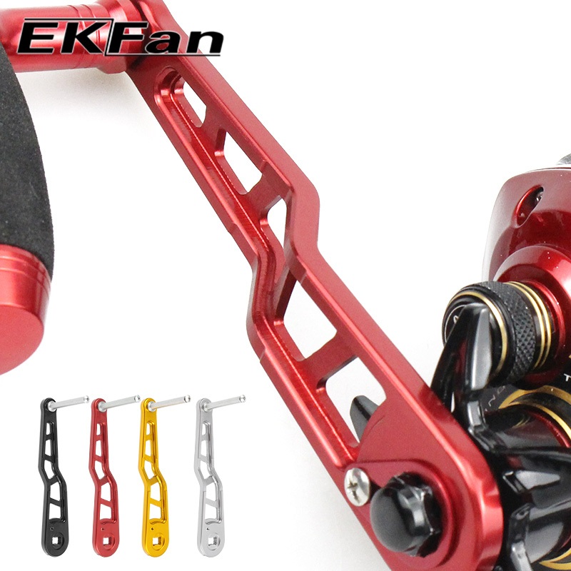 EKFan 120mm aluminum alloy fishing reel handle 7*4/8*5 hole for A/S/D L/R Hand Universa Baitcasting lure reel parts