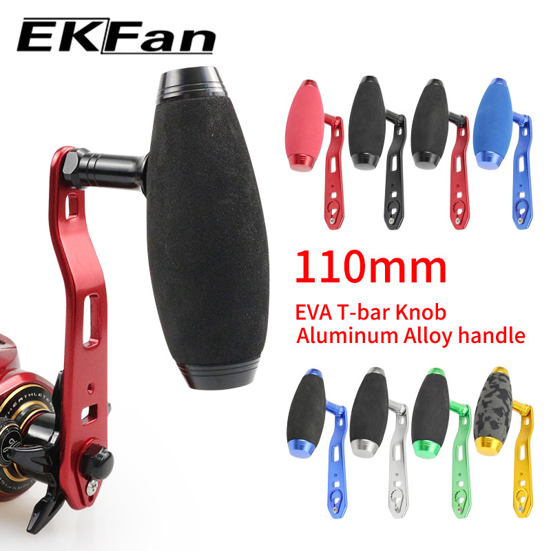 EKFan 110mm Aluminum Alloy Baitcasting Fishing Reel Handle for shimano daiwa abu 8*5/7*4mm hole Lure Reel diy tools