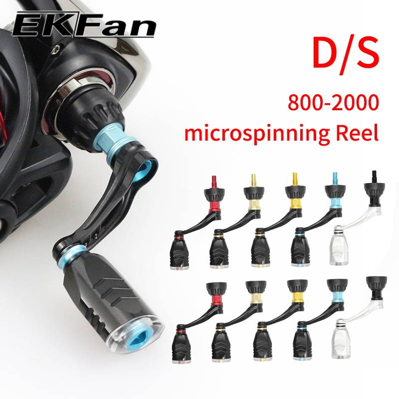 EKFan 42MM Aluminum alloy Fishing Reel handle for 800-2000 series S/D Micro Spinning lure reels DIY handle parts