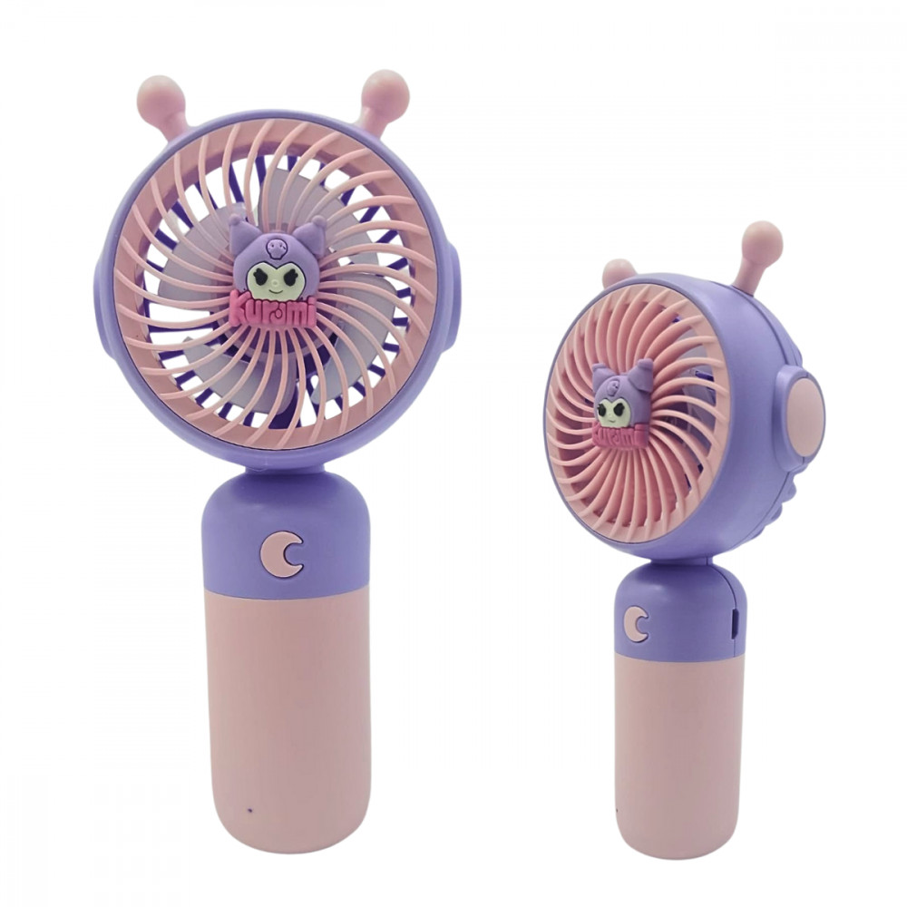 Mini Ventilador Portátil Sweet Cartoon LUA - Roxo