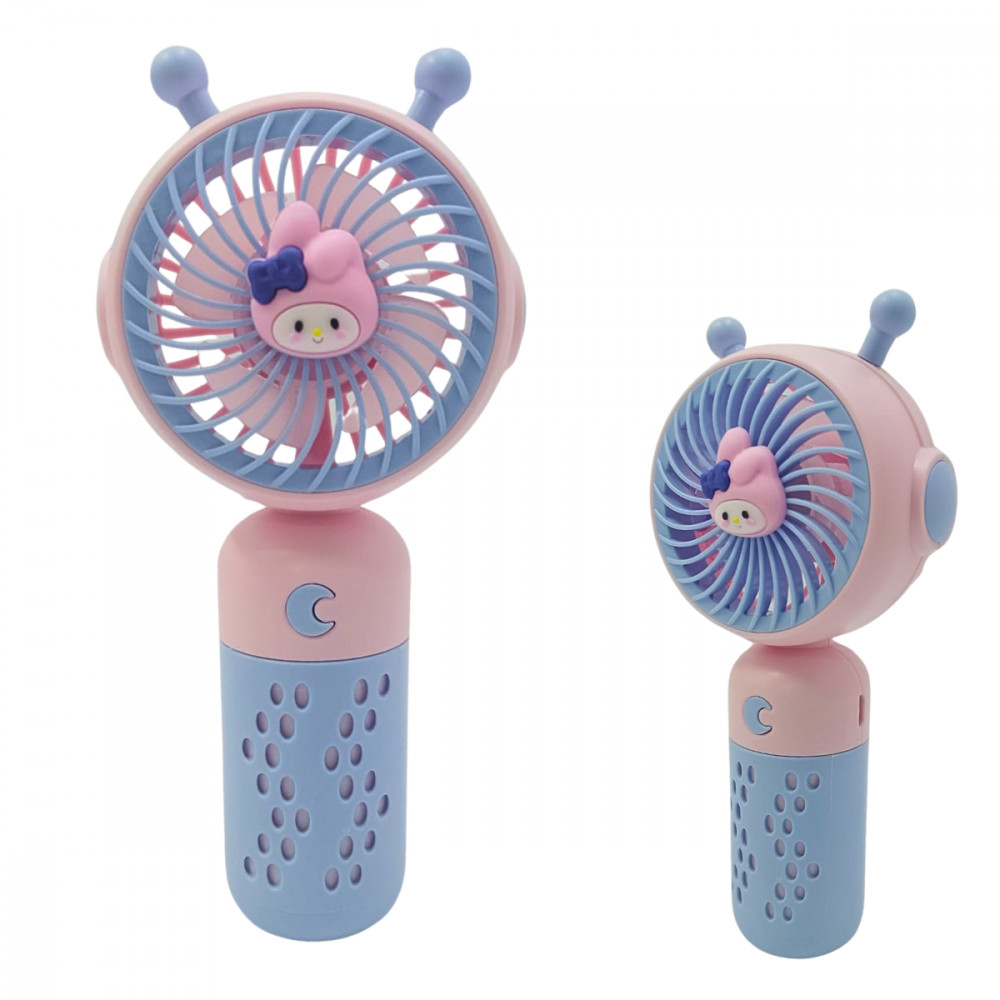 Mini Ventilador Portátil Sweet Cartoon LUA - Rosa