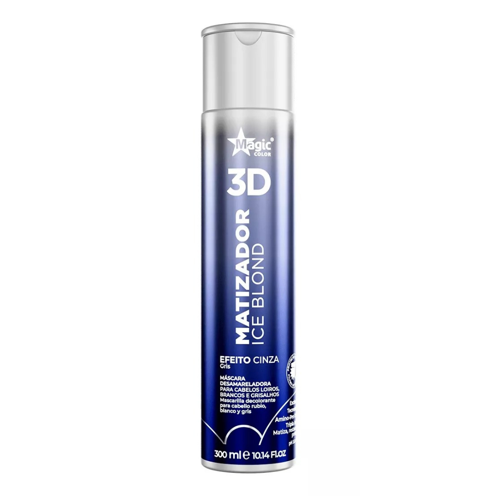 Magic Color Gloss Matizador 3d Ice Blond Efeito Cinza 300ml