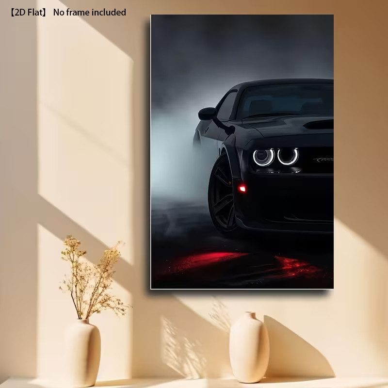 Quadro Decorativo Muscle Car Night Drift