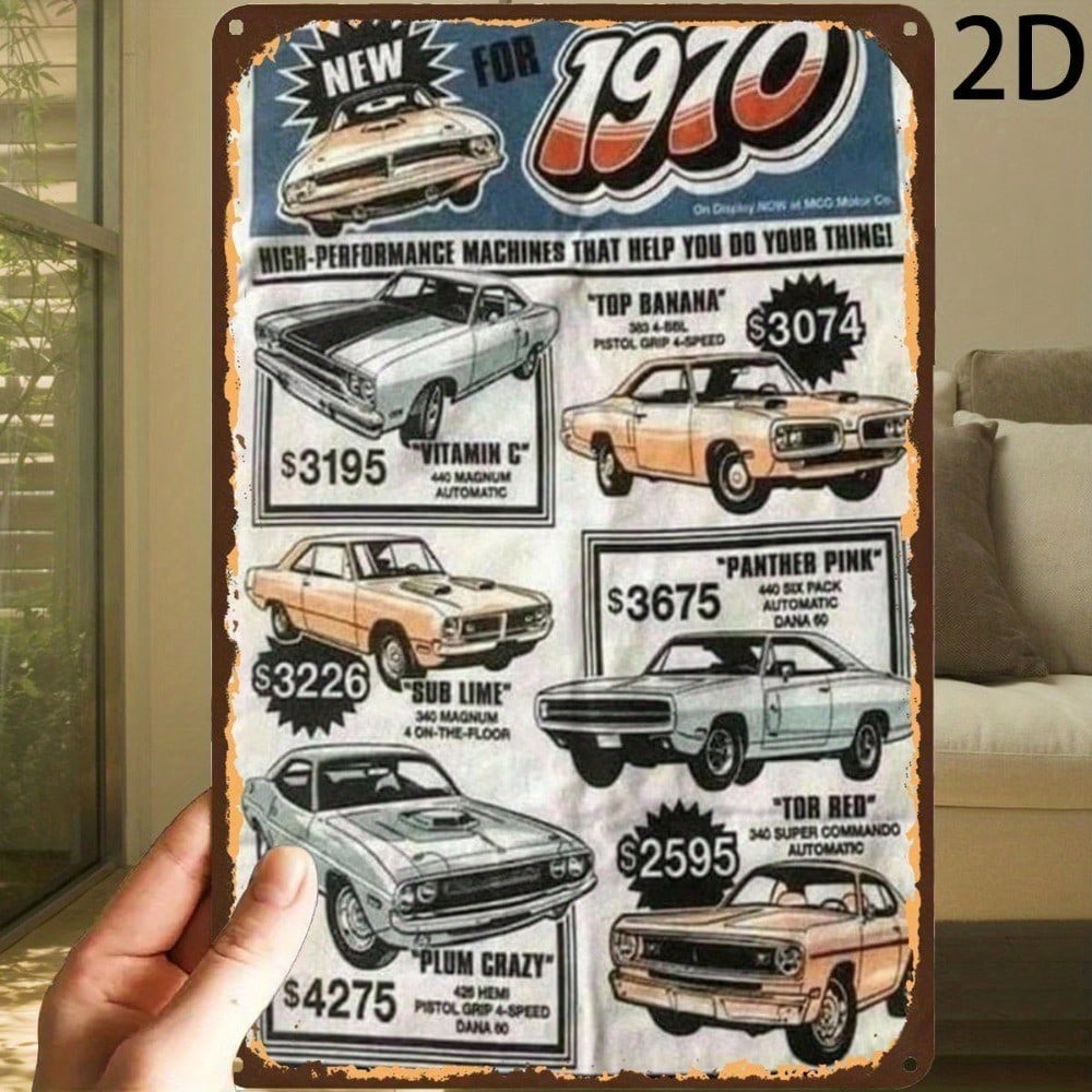 CIFbuy Retro Muscle Car Metal Sign Para Garage Man Cave