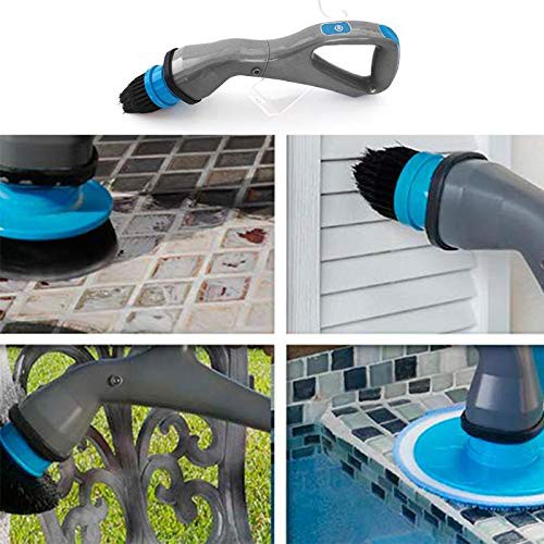 Cordless furacão Muscle Scrubber escova de limpeza elétrica w Heads / escova