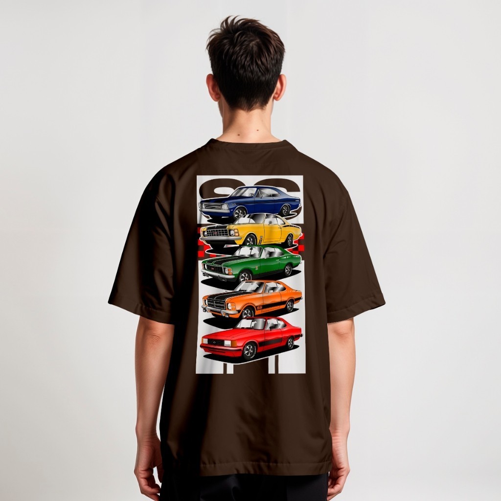 Camiseta Streetwear Oversized Opala SS Muscle Car Colorido Retro REF 2973 Home Custom