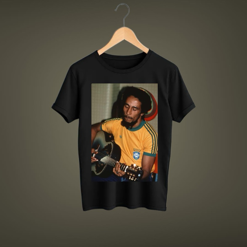 Blusa Camiseta Algodão Bob Marley Reggae Music Jah Camisa Slim Masculina Unissex Premium Blessed Jamaica