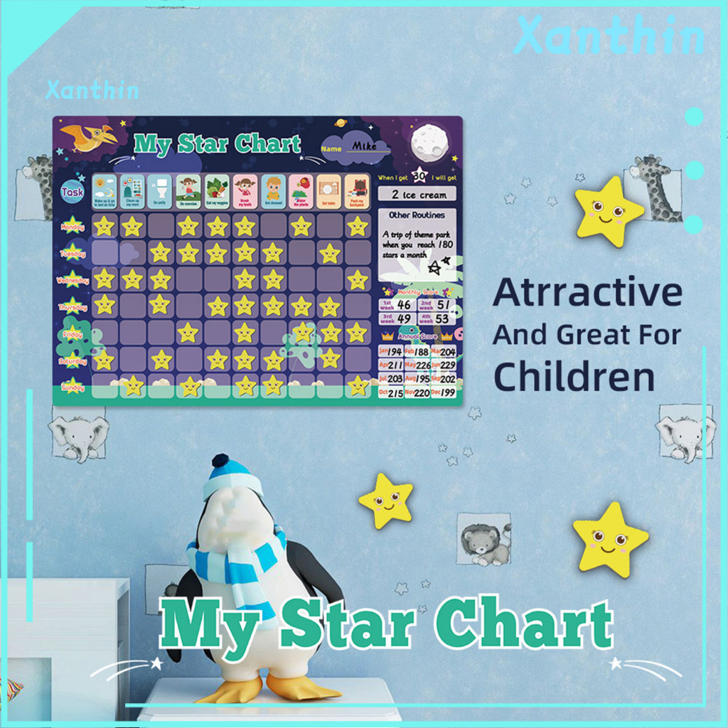 Behavior Reward Chart for Kids Toddler Chore with Stickers Sticker Kit for System for Children’s Development for Toddl