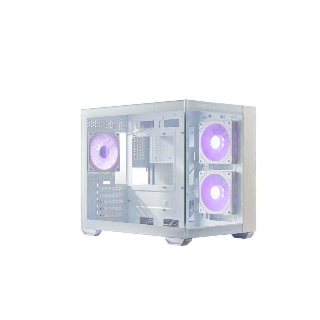 Gabinete Cooler Master Elite 481 Wood Vidro ARGB Branco