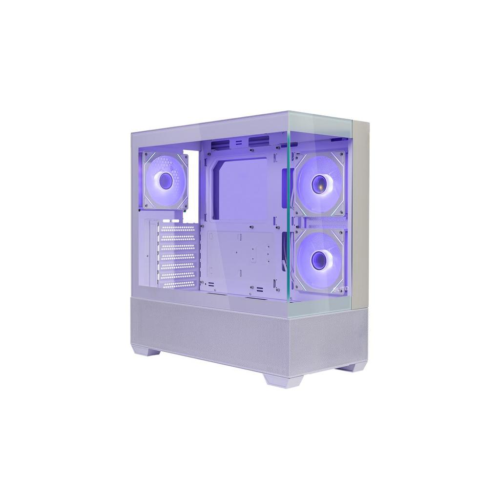 Gabinete Cooler Master Elite 690 Wood Vidro ARGB Branco