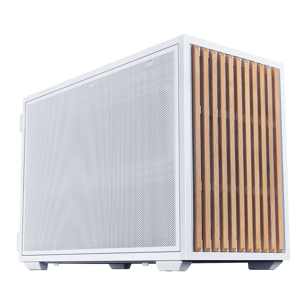 Gabinete Gamer Lian Li X Dan Case B4 Wood Com Fans Branco