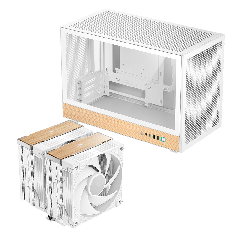 Gabinete DeepCool CH260 Wood Cooler DeepCool AK620 G2 Wood