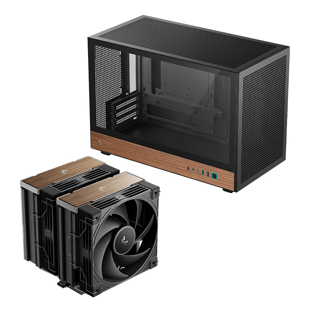 Gabinete DeepCool CH260 Wood Air Cooler DeepCool AK620 G2