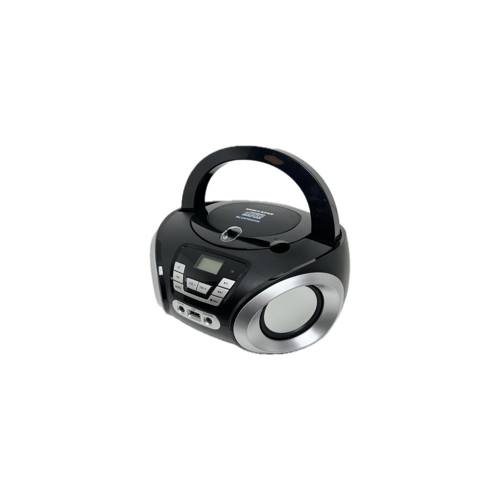 Cd Player Bluethooth Radio Boombox Portatil Usb Fm Digital Cor Preto