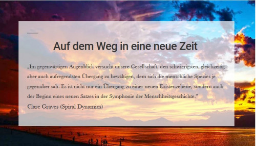 Das Power-Kurs-Paket für den Weg in eine neue Zeit...