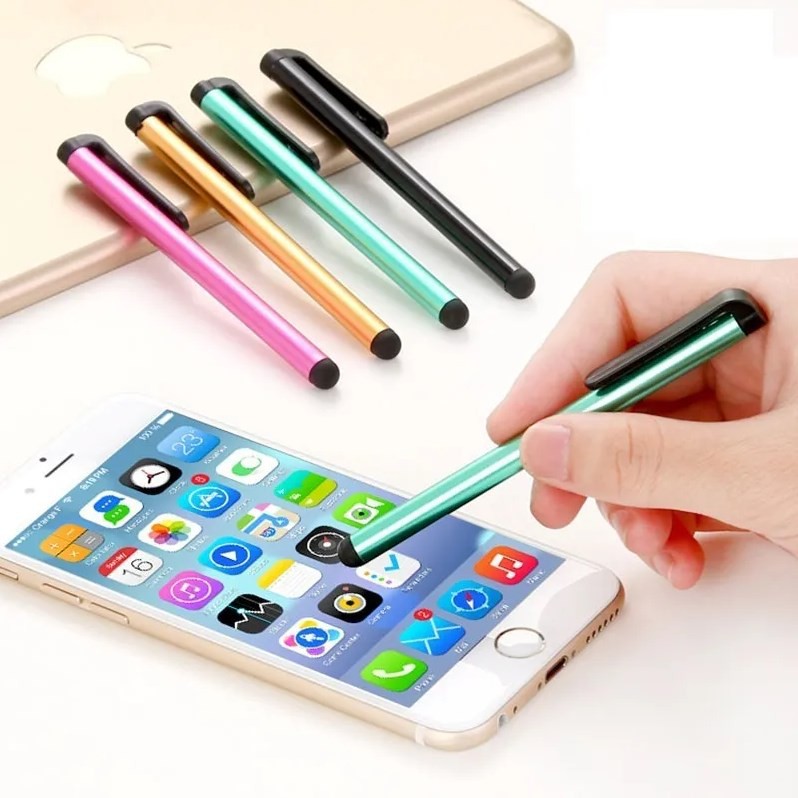 Kit Com 200 Caneta Touch Screen Capacitiva Stylus Universal