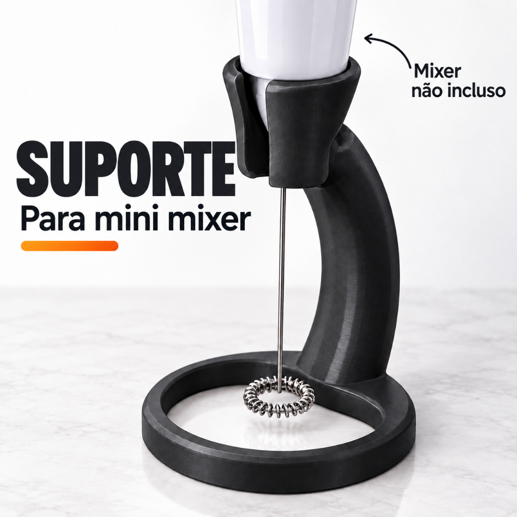 Suporte para Mini Mixer Espumador de Leite — Base de Bancada