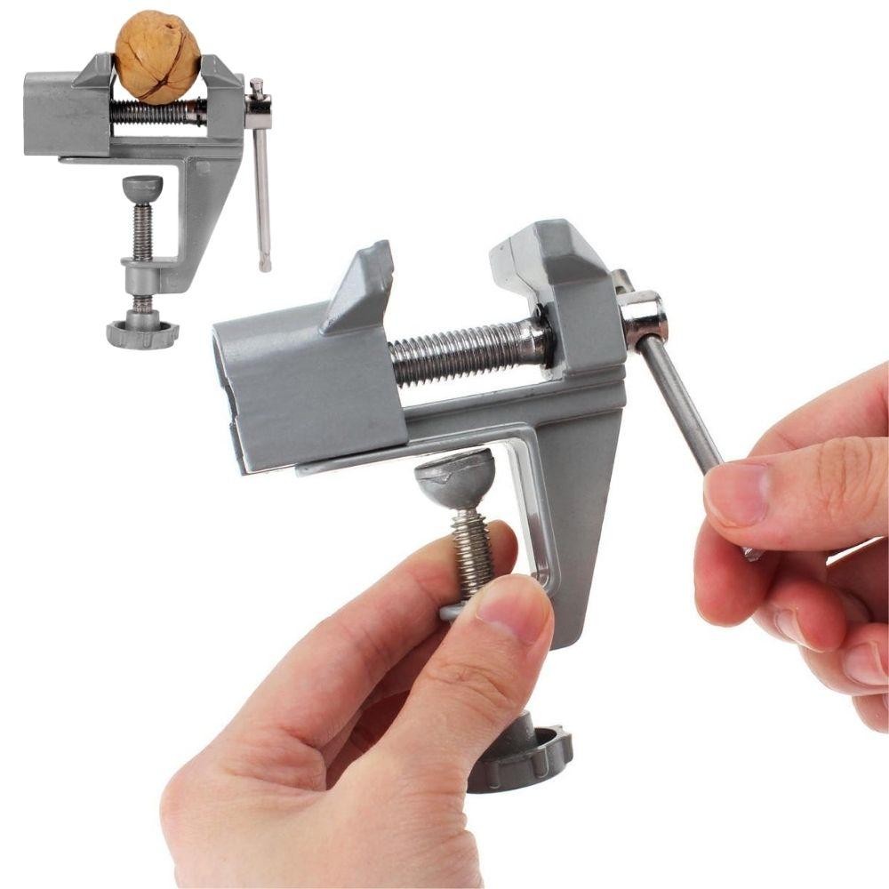 MORSA TORNO MINI BANCADA 35MM BASE FIXA AJUSTAVEL PORTATIL COMPACTO ACO CARBONO OFICINA