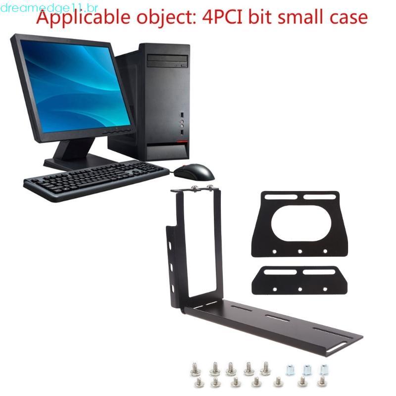 dreamedge11 Placas Gráficas Metal Suporte Vertical Riser Para Express Stent Mount Stand Holder PC Case