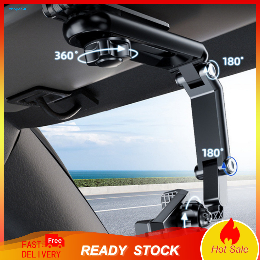 Car Phone Mount Adjustable Dashboard Universal Holder Multi-angle Sun Visor Stable Non-shaky Mobile Stand for Navigation