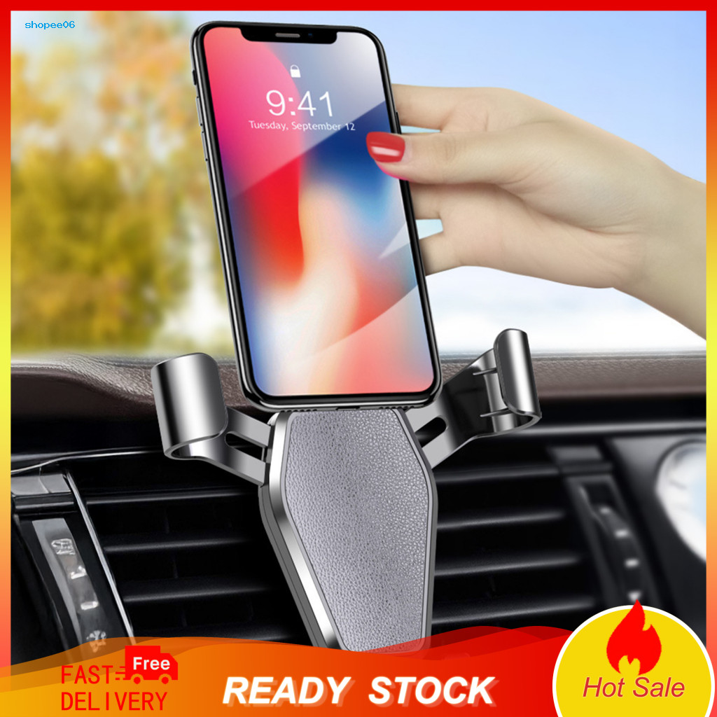 Car Phone Holder Automatic Locking Stable for with Arms Air Vent Dashboard Mount Stand for 4-7 for Mobile for Driving