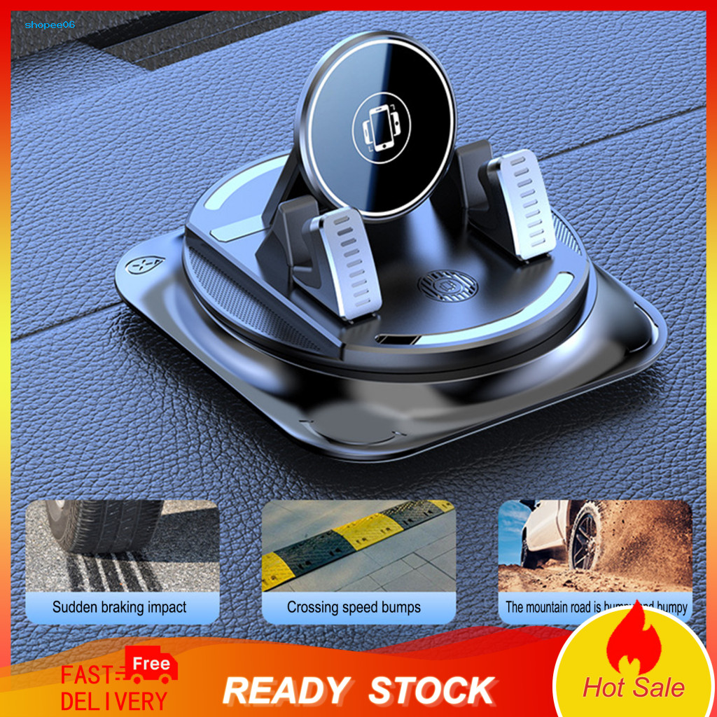 Windshield Phone Mount 1 or 2 Pcs Universal Car Holder 360° Rotation Non-slip Dashboard Mobile Stand for All Smartphone