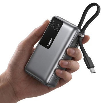 AURAFIT Carregador Portátil Power Bank 20000mah Carregamento Rápido Turbo Display Digital
